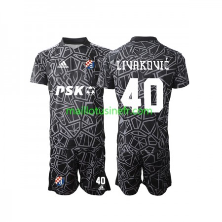Maillot de Foot Dinamo Zagreb Livakovic 40 Gardien Domicile 2022-23 - Enfant